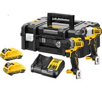 DeWALT DCK2110L2T Kit DCD701 + DCF801 (12V/2 x 3,0 Ah) Tstak