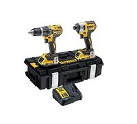 DEWALT DCK266D2-GB Perceuse visseuse à percussion Brushless DCD796N + visseuse à chocs Brushless DCF887N + 2 batteries 18V 2Ah Li-ion + coffret Toughsystem