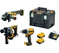 DeWalt Ensemble 3 outils sans fil DCK355P2T XR 18V brushless - DCD800/DCH172/DCG405, 2x5Ah Li-Ion
