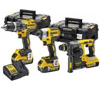 DeWALT DCK368P3T Kombo pack 18V (DCH273,DCD796,DCF887,3 x DCB184,TSTAK II X2,DCB115)