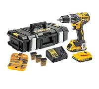 DeWalt DCK796D2KX-QW Perceuse-Visseuse à percussion sans fil brushless + TSTAK + 2 Batteries 2,0 Ah + Chargeur + Accessoires 118 pcs