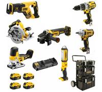Kit 8 outils DEWALT DCK856P4-QW XR 18V + 4 batteries 5Ah Li-Ion