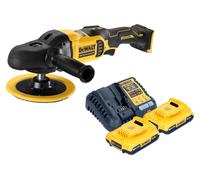 DeWalt DCM 849 D2 Polisseuse excentrique sans fil 18 V 180 mm Brushless + 2x batterie 2,0 Ah + chargeur