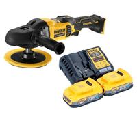 DeWalt DCM 849 E2 Polisseuse excentrique sans fil 18 V 180 mm Brushless + 2x Powerstack batterie 1,7 Ah + chargeur