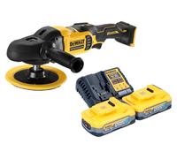 DeWalt DCM 849 H2 Polisseuse excentrique sans fil 18 V 180 mm Brushless + 2x Powerstack batterie 5,0 Ah + chargeur