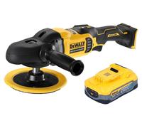 DeWalt DCM 849 N Polisseuse excentrique sans fil 18 V 180 mm Brushless + 1x batterie Powerstack 5,0 Ah - sans chargeur