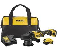 Polisseuse orbitale 18V DCM848N-XJ + 2 batteries 18V 5 Ah + 1 chargeur DCB1104-QW DEWALT