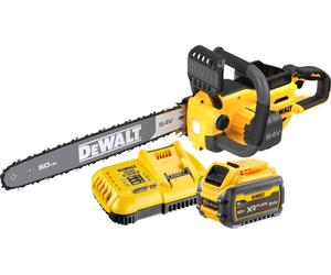 DeWalt DCMCS 575 T1 Tronçonneuse à chaîne sans fil 54 V FlexVolt 50 cm Brushless + 1x batterie 6,0 Ah + chargeur
