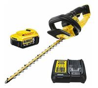 DeWALT Taille-haie sans fil DCMHT563P1 18V 55 cm 1 batterie 5Ah + chargeur