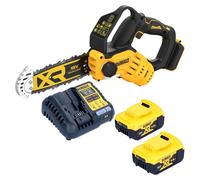 DeWalt DCMPS 520 P2 Scie à élaguer sans fil 18 V 20 cm Brushless + 2x batterie 5,0 Ah + chargeur