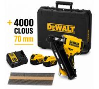 DeWalt DCN930P2-QW cloueur charpente 18V XR + 4000 clous 2.8x70 acier brut crantés
