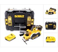 DeWalt DCP 580 NT raboteuse sans fil 18V 82mm + 1x batterie rechargeable 2,0Ah + TSTAK - sans kit chargeur