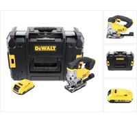 DeWalt DCS 331 18V XR Li-ion Scie sauteuse sans fil + Coffret TSTAK DWST1-70703 avec Insert + 1 x Batterie Dewalt DCB 183 18V 2 Ah