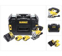 DeWalt DCS 331 D2 18V XR Li-ion Scie sauteuse sans fil avec boîtier TSTAK Box DWST1-70703 + 2x Batteries DCB 183 18V 2,0 Ah + Chargeur DCB 105