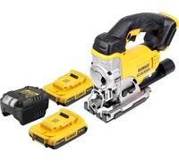 DeWalt DCS 331 D2 Scie sauteuse sans fil 18 V + 2x batterie 2,0 Ah + chargeur