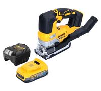 DeWalt DCS 334 E1 Scie sauteuse oscillante sans fil 18 V Brushless + 1x Powerstack batterie 1,7 Ah + chargeur