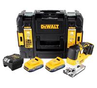 DeWalt DCS 334 E2T Scie sauteuse oscillante sans fil 18 V Brushless + 2x Powerstack batterie 1,7 Ah + chargeur + TSTAK