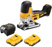 DeWalt DCS 335 D2 Scie sauteuse sans fil 18 V 135 mm Brushless + 2x batterie 2,0 Ah + chargeur