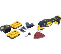 DeWalt DCS 355 D2 Oscillateur sans fil Multitool 18 V Brushless + 2x batterie 2,0 Ah + chargeur + accessoires