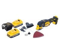 DeWalt DCS 355 E2 Oscillateur sans fil Multitool 18 V Brushless + 2x Powerstack batterie 1,7 Ah + chargeur + accessoires