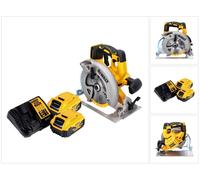 DeWalt DCS 570 P2 Scie circulaire sans fil 18 V 184 mm brushless + 2x Batteries 5,0 Ah + Chargeur