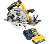 DeWalt DCS 572 H1 Scie circulaire portative sans fil 18 V 184 mm Brushless + 1x Powerstack batterie 5,0 Ah + chargeur