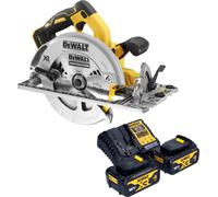 DeWalt DCS 572 M2 Scie circulaire portative sans fil 18 V 184 mm Brushless + 2x batterie 4,0 Ah + chargeur