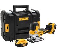 DeWalt Scie sauteuse DCS335NT-XJ 18V avec 2 batteries 18V 5 Ah et chargeur rapide DCB1104-QW