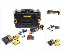 DeWalt DCS355D2 Outil oscillant multi-cutter sans fil sans fil 18V Brushless + 2x Batteries 2,0Ah + Chargeur + Coffret TSTAK + Accessoires 29 pcs.