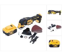 DeWalt DCS355N Outil oscillant multi-cutter sans fil 18V Brushless + 1x Batterie 5,0Ah + Accessoires 29 pcs. - sans chargeur