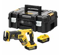 DeWALT DCS367P2-QW Kit De Scie Sabre Sans Fil Li-ion XR 18 V (2 Batteries 5,0 Ah) Dans Un Coffret TSTAK - Sans Balais