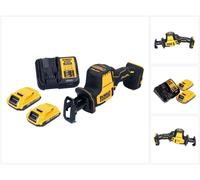 DeWalt DCS369D2 Scie sabre compacte sans fil 18V Brushless + 2x Batteries 2,0Ah + Chargeur