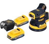 DeWalt DCW 210 E2 Ponceuse excentrique sans fil 18 V 125 mm Brushless + 2x Powerstack batterie 1,7 Ah + chargeur