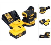 DeWalt DCW 210 P2 Ponceuse excentrique sans fil 18 V 125 mm Brushless + 2x batterie 5,0 Ah + chargeur