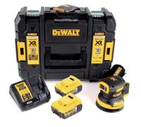 DeWalt DCW 210 P2 Ponceuse excentrique sans fil et sans balais 18V 125 mm + 2x Batterie 5,0 Ah + Chargeur + Coffret de