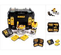 DeWalt DCW 604 D2 Fraiseuse combinée sans fil 18V 55 mm + 2x batteries 2,0 Ah + 1x chargeur rapide + set de fraises 12 pcs dans TSTAK