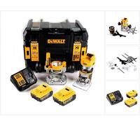 DeWalt DCW 604 M2 Fraiseuse combinée sans fil 18V 55 mm + 2x batteries 4,0 Ah + 1x chargeur rapide dans TSTAK