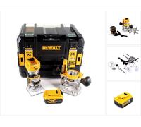 DeWalt DCW 604 NT Fraiseuse combinée sans fil 18V 55mm + 1x batterie 5,0 Ah en TSTAK - sans chargeur