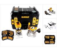 DeWalt DCW 604 NT Fraiseuse combinée sans fil 18V 55mm + set de fraises 12 pcs. en TSTAK - sans batterie ni chargeur