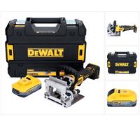 DeWalt DCW 682 NT Fraiseuse à lamelles sans fil 18 V 102 x 20 mm Brushless + 1x batterie Powerstack 5,0 Ah + TSTAK - sans chargeur