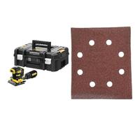 DeWalt DCW200NT-XJ Ponceuse 1/4 de Feuille - XR 18V - Brushless - Sans Batterie Ni Chargeur & 1/4 feuille abrasive pour ponceuses vibrantes 115x140mm grain 100 25 pièces DT3014-QZ