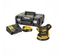 Dewalt DCW210P1 Ponceuse excentrique 125 mm 18V Brushless + en TSTAK + 1 X 5,0 Ah Batteries + Chargeur