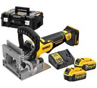 DeWALT DCW682P2 Fraiseuse a lamelles sans fil XR 18 V, (2 x 5,0 Ah), Tstak