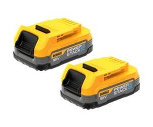 DEWALT Dewa Powerstack Akku, 18V 2er 1,7Ah, Batterie