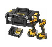 DEWALT Dewalt Pack combo sans fil (2 pièces) 18V 5 Ah Quantité:1