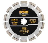 DEWALT Discos de diamante ELITE 230 mm - Asfalto pour pros et bricoleurs, idéal pour assemblage résistant, norme technique