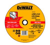DEWALT Disque à ébarber pour métal DEWALT High Perfomance coudé 230x6,3mm Quantité:1