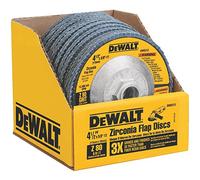 DEWALT Disque à lamelles, zircone, 4-1/2" par 5/8"-11, grain 80 (DW8313)