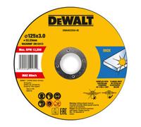 DEWALT Disque à tronçonner DEWALT haute performance 125x3x22,23mm Inox type 42 (déporté) DWA4522SIA-AE Quantité:1