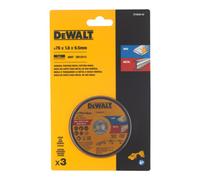DeWalt Disque à tronçonner DT20592 - haute performance 76 x 1,6 x 9,5 mm inox et métal typ